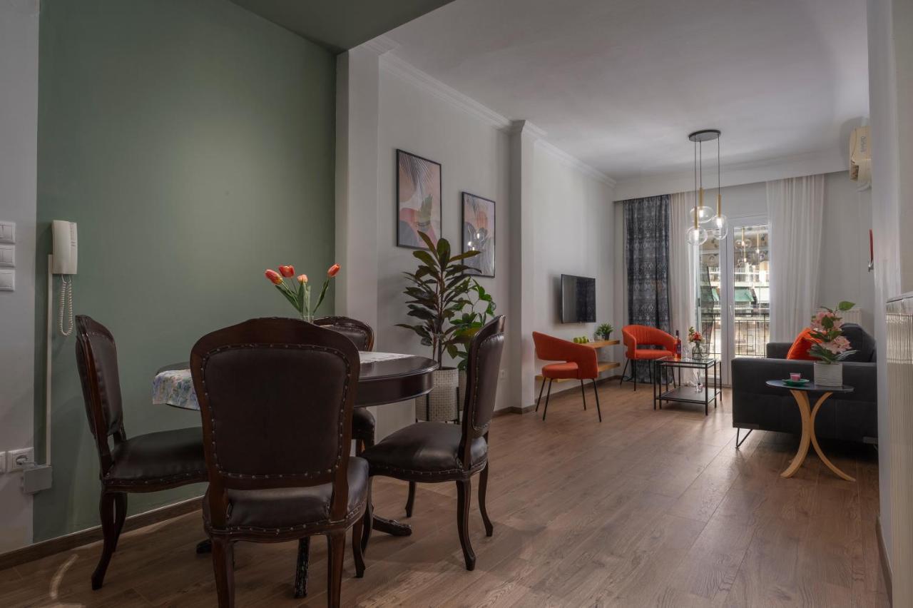 Estia Thessaloniki Apartment, Cozy, Spacious, Sunny, 2 Rooms-5 Beds 外观 照片