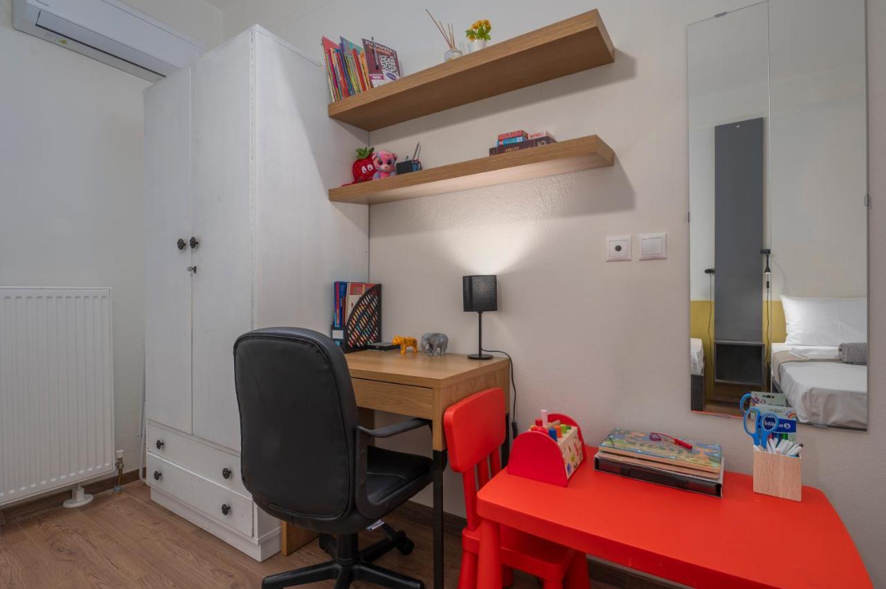Estia Thessaloniki Apartment, Cozy, Spacious, Sunny, 2 Rooms-5 Beds 外观 照片