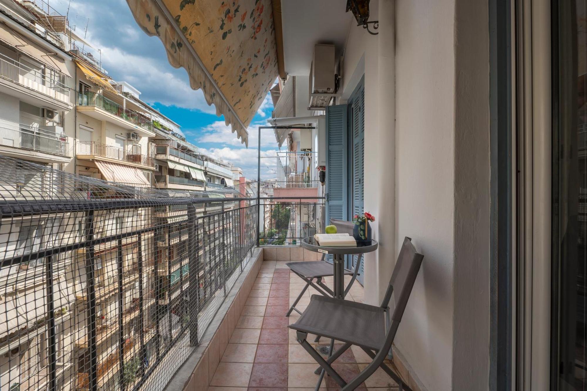 Estia Thessaloniki Apartment, Cozy, Spacious, Sunny, 2 Rooms-5 Beds 外观 照片
