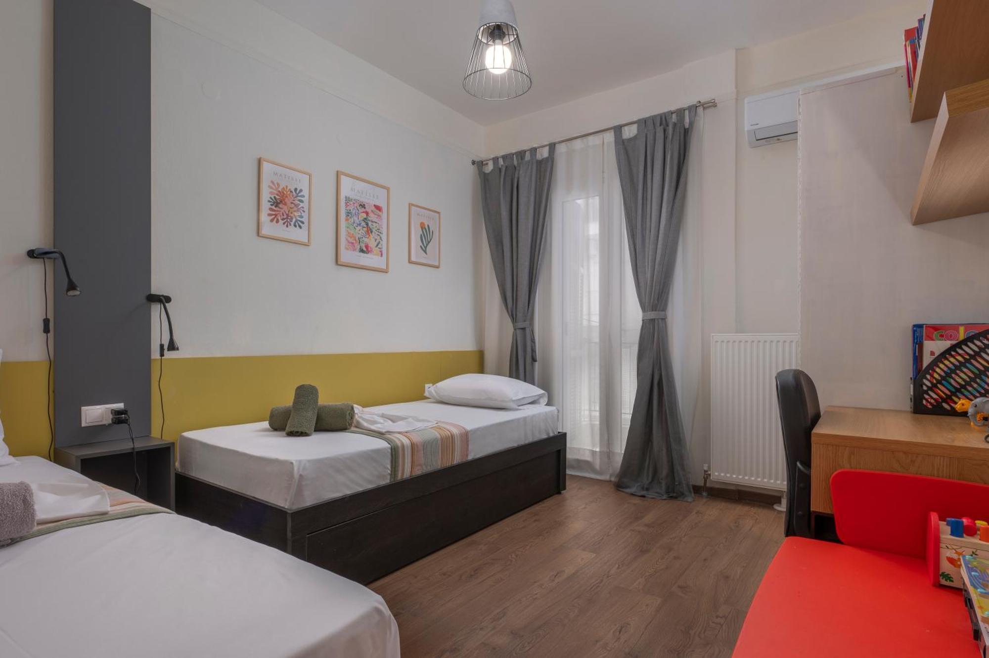 Estia Thessaloniki Apartment, Cozy, Spacious, Sunny, 2 Rooms-5 Beds 外观 照片